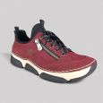 Bordowe Sneakersy Damskie Rieker 45973-36 | Półbuty Antistress
