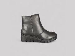 Stylowe skórzane botki damskie RIEKER X9165-01