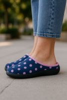 Pantofle Inblu EC000090 Granatowe | Wygodne Kapcie na Szeroką Stopę
