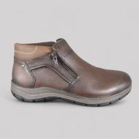 RIEKER 03657-25 botki męskie skórzane brązowe - extra wide