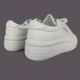 Trampki damskie Lee Cooper LCW-26-44-4074L Białe – Platforma, Złote Logo, Tekstyl