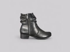Skórzane botki damskie RIEKER 78656-00