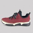 Bordowe Sneakersy Damskie Rieker 45973-36 | Półbuty Antistress