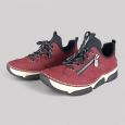Bordowe Sneakersy Damskie Rieker 45973-36 | Półbuty Antistress