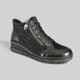 Botki damskie REMONTE R0773-05 Czarne Modne Workery 