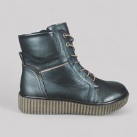 Botki zimowe damskie RIEKER Y4303-00 skórzane