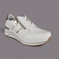 Sneakersy Remonte D0T04-80 Białe | Skóra i Koturna