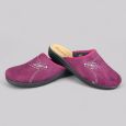 Pantofle Inblu CF000048 Śliwkowe Haft Cyrkonie | Wygodne Kapcie Soft Anatomico