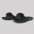 Klapki damskie ADANEX 29271 Pompon