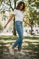 Półbuty Rieker N42V3-60 Beżowe | Wkładka Memory, Perforacja