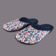 Kapcie Adanex 30180 w Kwiaty | Wygodne Bawełniane Obuwie