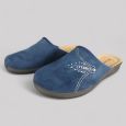 Pantofle Damskie Inblu CF000048 Granatowe Haft Cyrkonie